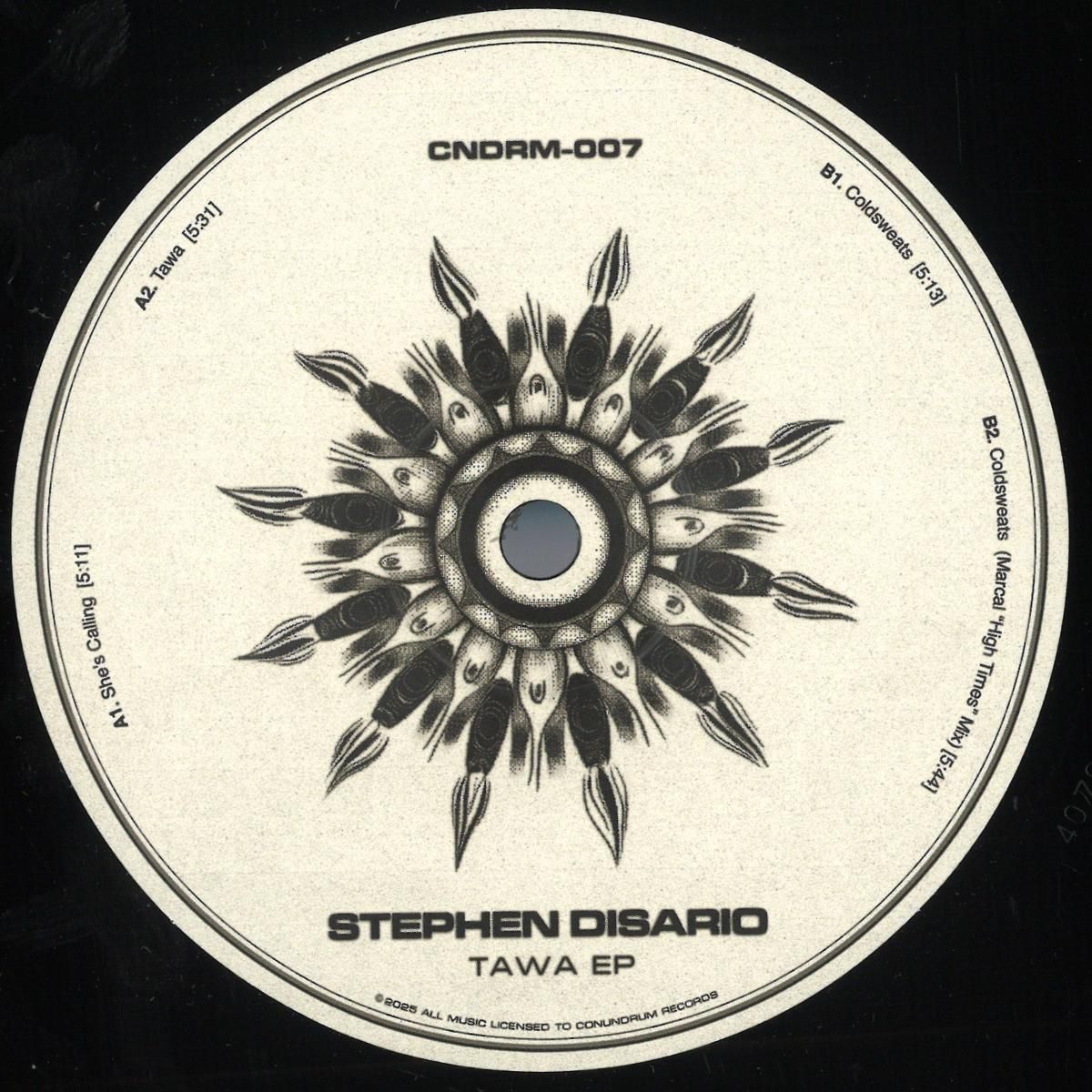 Stephen Disario - Tawa EP | Conundrum Records (CNDRM 007) - main Stephen Disario - Tawa EP | Conundrum Records (CNDRM 007) - main