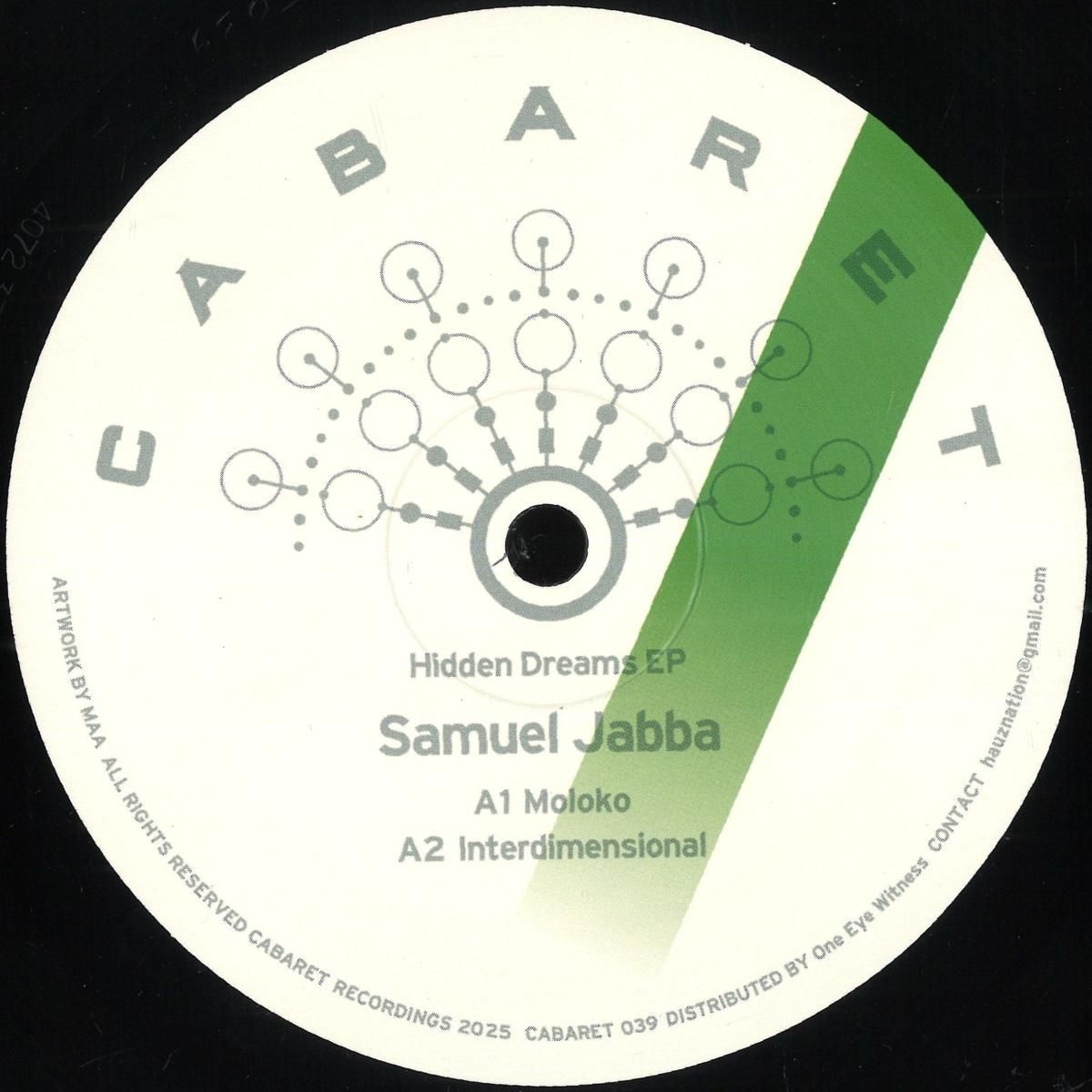 Samuel Jabba - Hidden Dreams | CABARET Recordings (CABARET039) - main Samuel Jabba - Hidden Dreams | CABARET Recordings (CABARET039) - main
