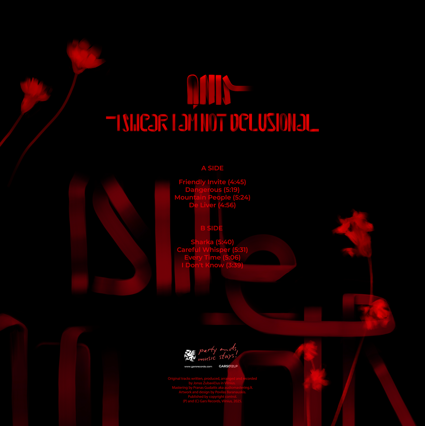 Ąnis - I Swear I'm Not Delusional | Gars Records (GARS012) - 2 Ąnis - I Swear I'm Not Delusional | Gars Records (GARS012) - 2