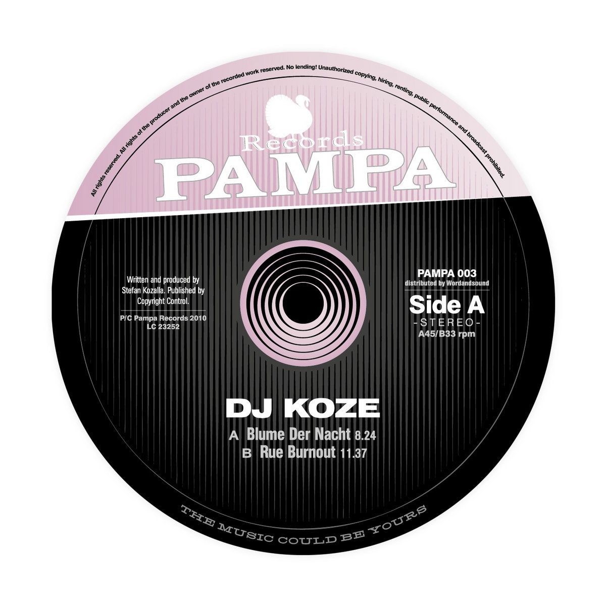 DJ Koze - Blume Der Nacht / Rue Burnout | Pampa Records (PAMPA 003) DJ Koze - Blume Der Nacht / Rue Burnout | Pampa Records (PAMPA 003)