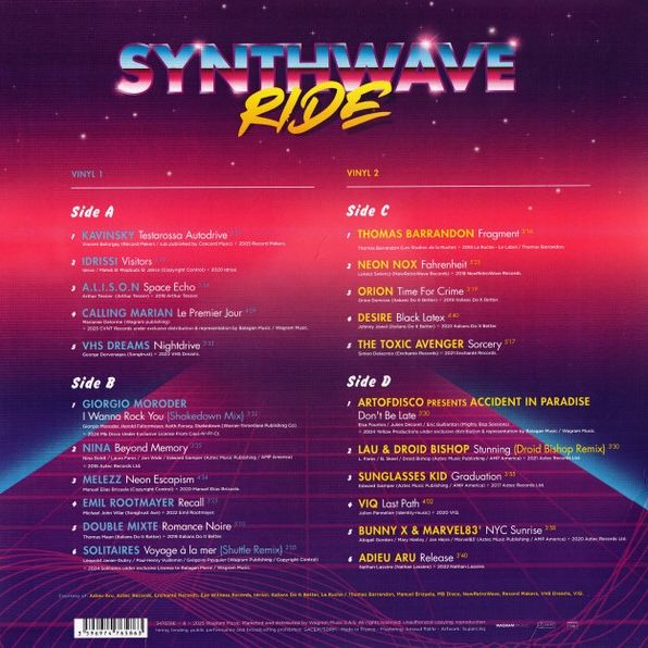 Various - Synthwave Ride | Wagram Music (3476586) - 2 Various - Synthwave Ride | Wagram Music (3476586) - 2