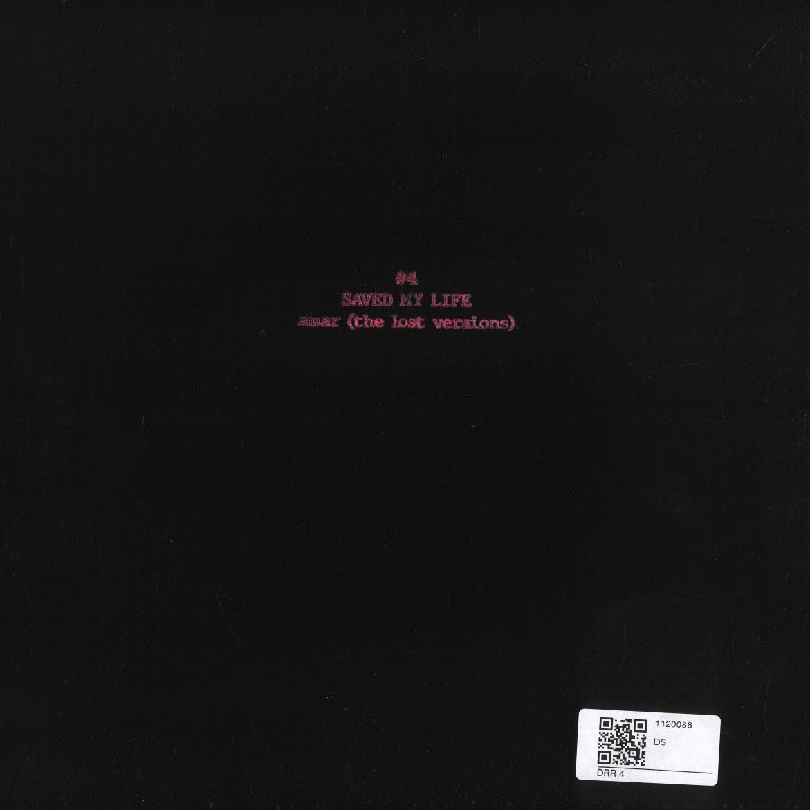 Saved My Life - Amar (The Lost Versions) | Downtown Romeo Records (DRR4) - 2 Saved My Life - Amar (The Lost Versions) | Downtown Romeo Records (DRR4) - 2