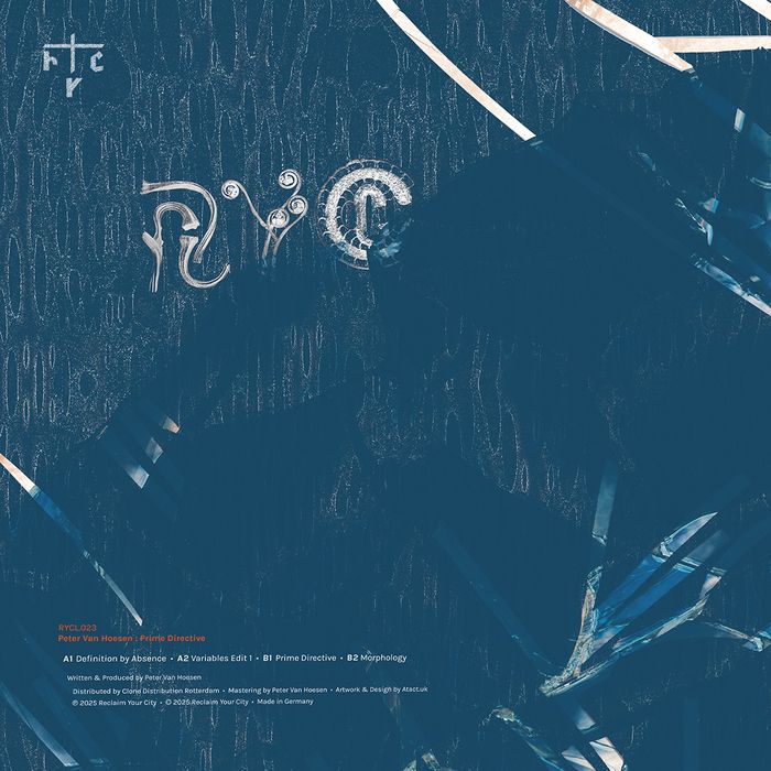 Peter Van Hoesen - Prime Directive | Reclaim Your City (RYCL023) - 2
