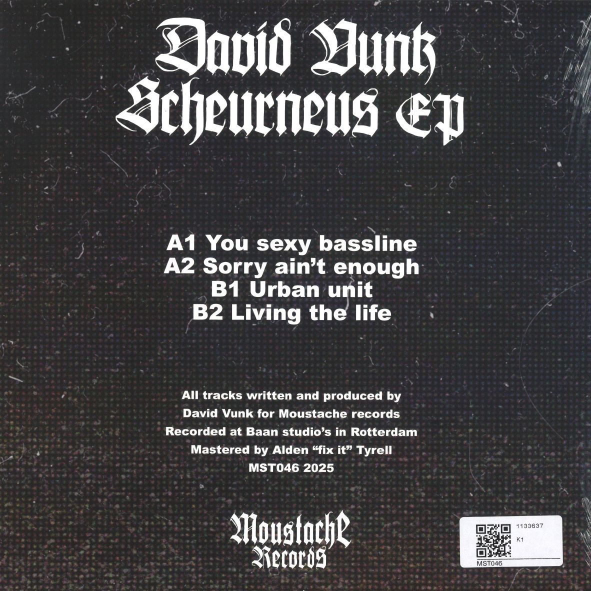 David Vunk - Scheurneus EP | Moustache Records (MST 046) - 2