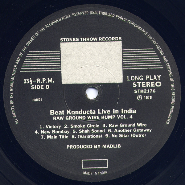 洋楽 madlib Beat Konducta Vol. 4: In India Beat Konducta Vol. 3-4: Beat Konducta in India | Madlib