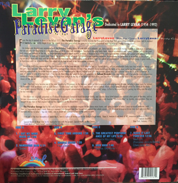 Larry Levan's Paradise Garage