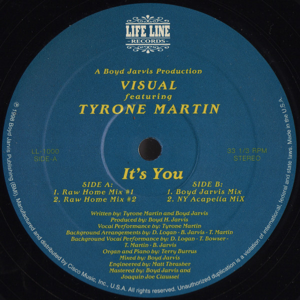 Visual Featuring Tyrone Martin - It's You | Life Line Records (LL-1000) - main Visual Featuring Tyrone Martin - It's You | Life Line Records (LL-1000) - main