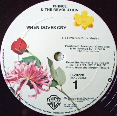 Prince And The Revolution - When Doves Cry | Warner Bros. Records (0-20228) - 3 Prince And The Revolution - When Doves Cry | Warner Bros. Records (0-20228) - 3