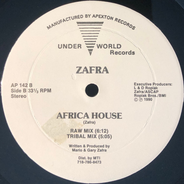 Zafra - Africa House | Underworld Records (AP 142) - 2 Zafra - Africa House | Underworld Records (AP 142) - 2
