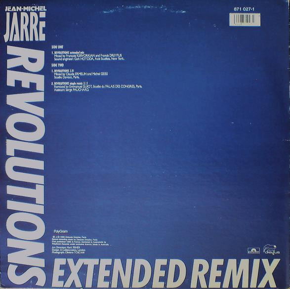 Jean-Michel Jarre - Revolutions (Extended Remix) | Polydor (871 027-1) - 2