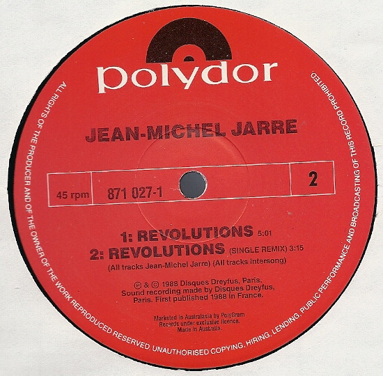 Jean-Michel Jarre - Revolutions (Extended Remix) | Polydor (871 027-1) - 4