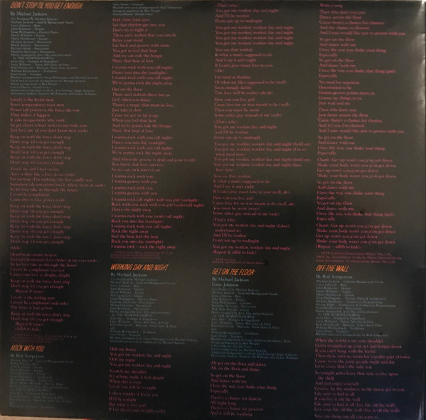 Michael Jackson - Off The Wall | Epic (ELPS 3973) - 5