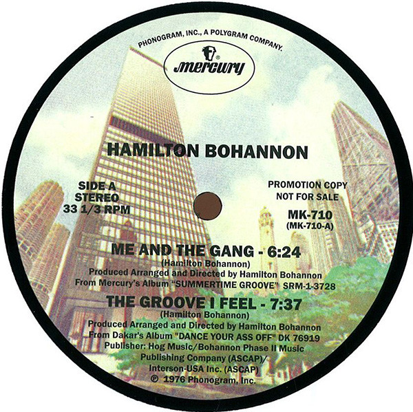 Hamilton Bohannon - Me And The Gang | Mercury (MK-710) Hamilton Bohannon - Me And The Gang | Mercury (MK-710)