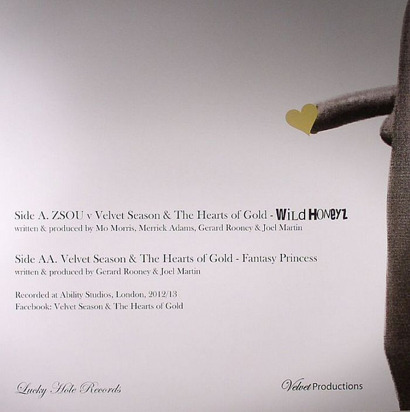 Zsou v Velvet Season & The Hearts Of Gold - Wild Honeyz | Lucky Hole Records (LH004) - 2 Zsou v Velvet Season & The Hearts Of Gold - Wild Honeyz | Lucky Hole Records (LH004) - 2