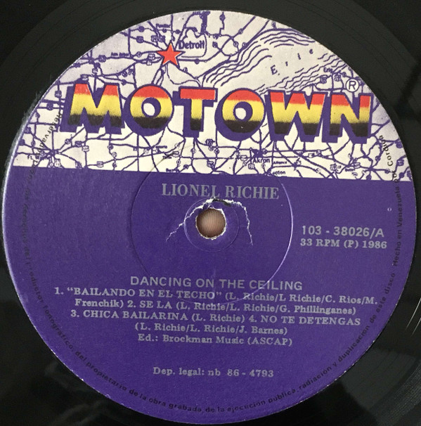 Lionel Richie - Dancing On The Ceiling | Motown (103-38026) - 4 Lionel Richie - Dancing On The Ceiling | Motown (103-38026) - 4