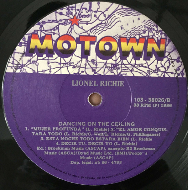 Lionel Richie - Dancing On The Ceiling | Motown (103-38026) - 5 Lionel Richie - Dancing On The Ceiling | Motown (103-38026) - 5