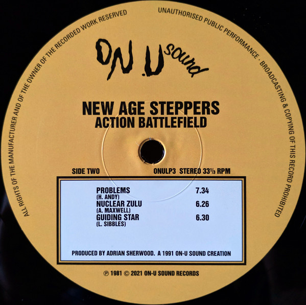 New Age Steppers - Action Battlefield | On-U Sound (ONULP3) - 6 New Age Steppers - Action Battlefield | On-U Sound (ONULP3) - 6
