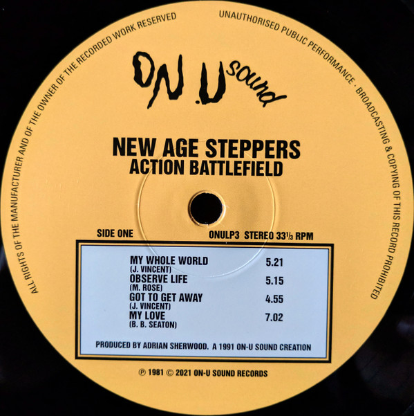 New Age Steppers - Action Battlefield | On-U Sound (ONULP3) - 5 New Age Steppers - Action Battlefield | On-U Sound (ONULP3) - 5