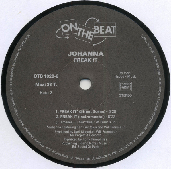 Johanna - Freak It | On The Beat (OTB 1020-6) - 3