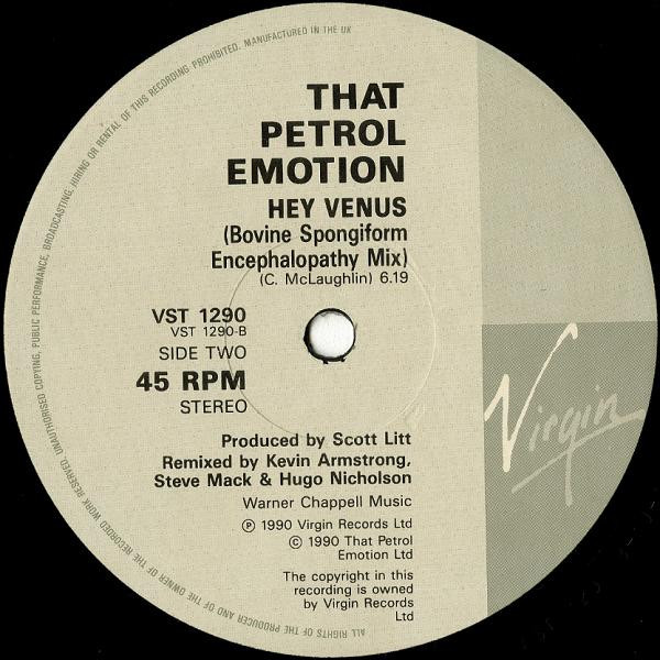 That Petrol Emotion - Hey Venus | Virgin (VST 1290) - 4