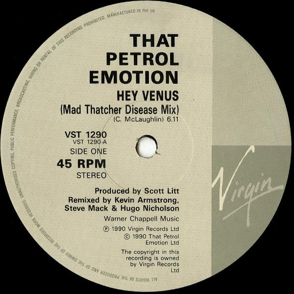 That Petrol Emotion - Hey Venus | Virgin (VST 1290) - 3