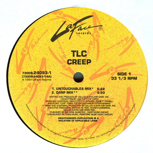 TLC - Creep | LaFace Records (73008-24093-1) - 3 TLC - Creep | LaFace Records (73008-24093-1) - 3