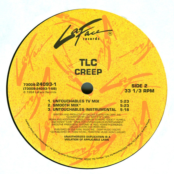 TLC - Creep | LaFace Records (73008-24093-1) - 4 TLC - Creep | LaFace Records (73008-24093-1) - 4
