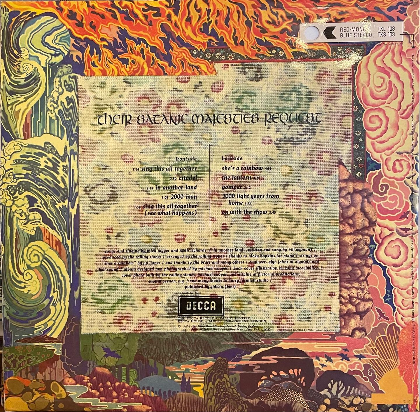 The Rolling Stones - Their Satanic Majesties Request | Decca (TXL 103) - 2 The Rolling Stones - Their Satanic Majesties Request | Decca (TXL 103) - 2