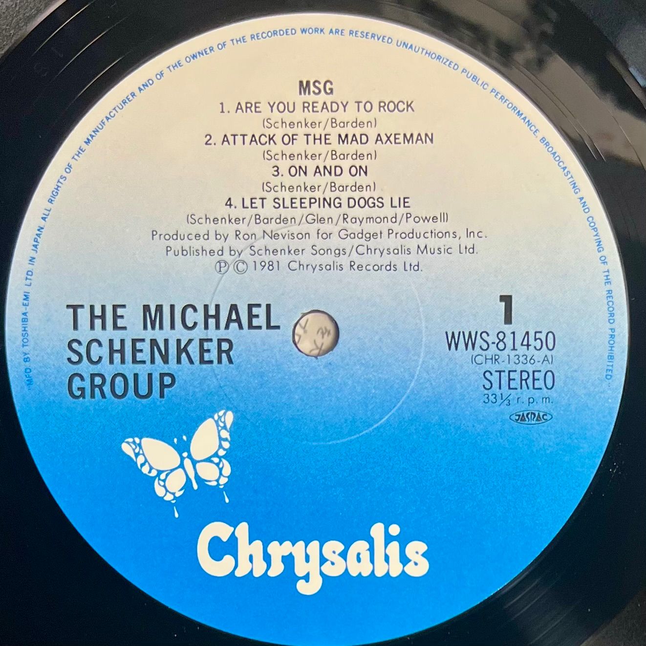 The Michael Schenker Group - MSG | Chrysalis (WWS-81450) - 4