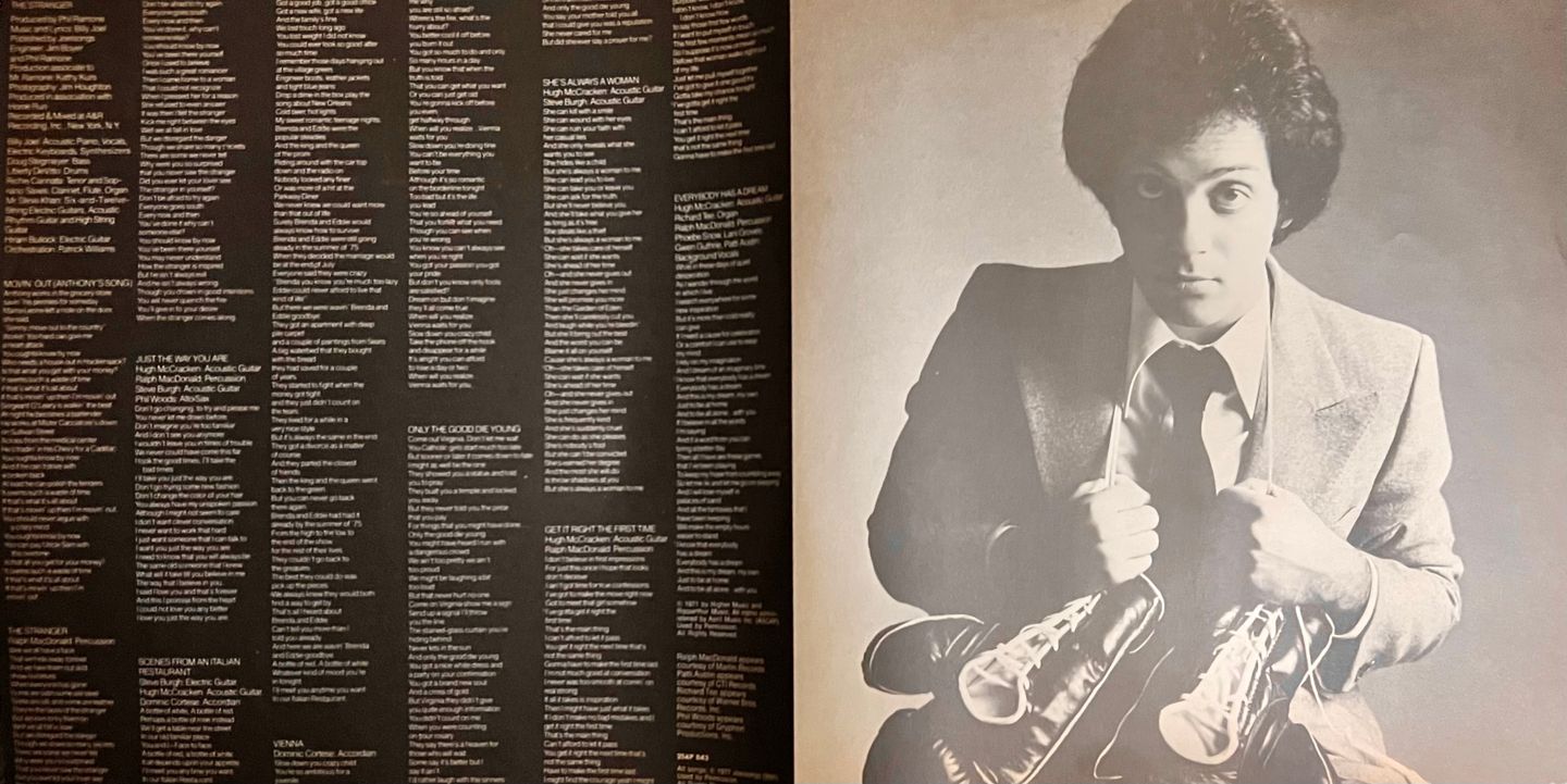 Billy Joel - The Stranger [Vinyl LP – 1st Japan Press - 1977 - Mint/EX] Pop Rock | CBS/Sony (25AP 843) - 6