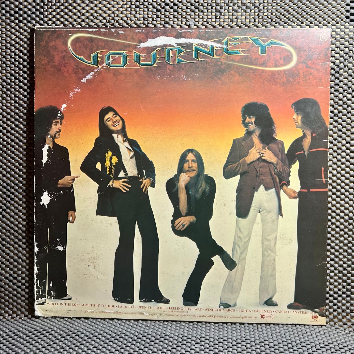 Journey - Infinity [Vinyl LP - 1st EU Press - 1978 - CBS 82244 - VG+/Fair with OIS] Rock | CBS (CBS 82244) - 3