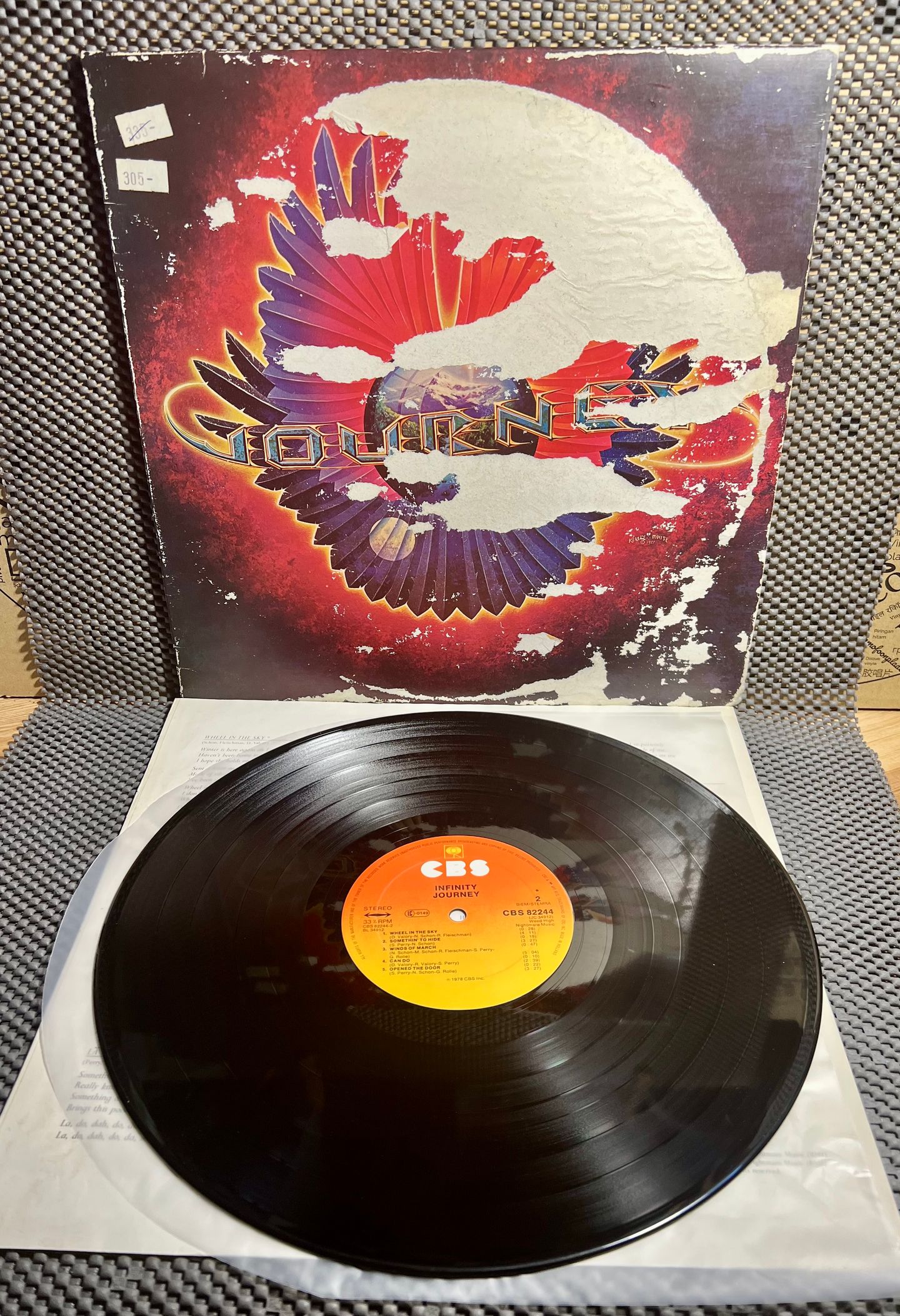 Journey - Infinity [Vinyl LP - 1st EU Press - 1978 - CBS 82244 - VG+/Fair with OIS] Rock | CBS (CBS 82244) - 2