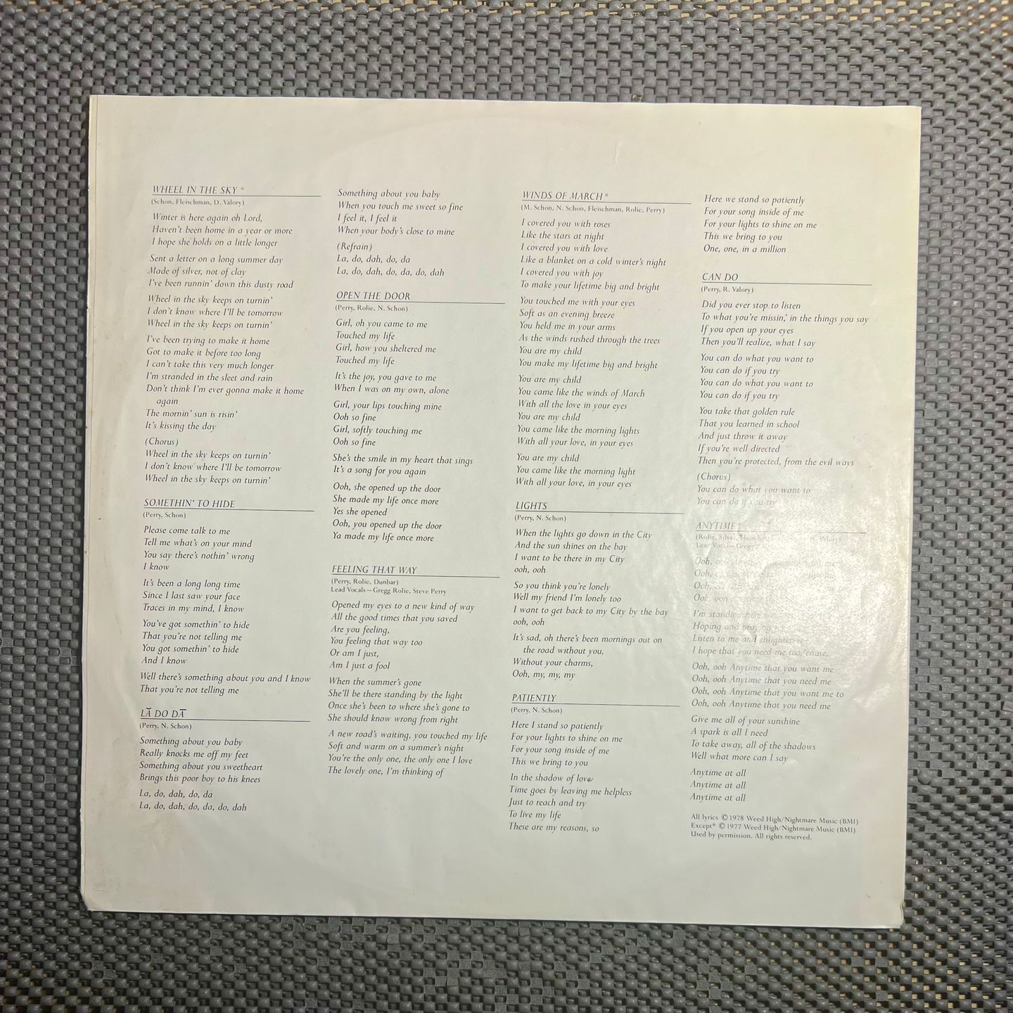 Journey - Infinity [Vinyl LP - 1st EU Press - 1978 - CBS 82244 - VG+/Fair with OIS] Rock | CBS (CBS 82244) - 6