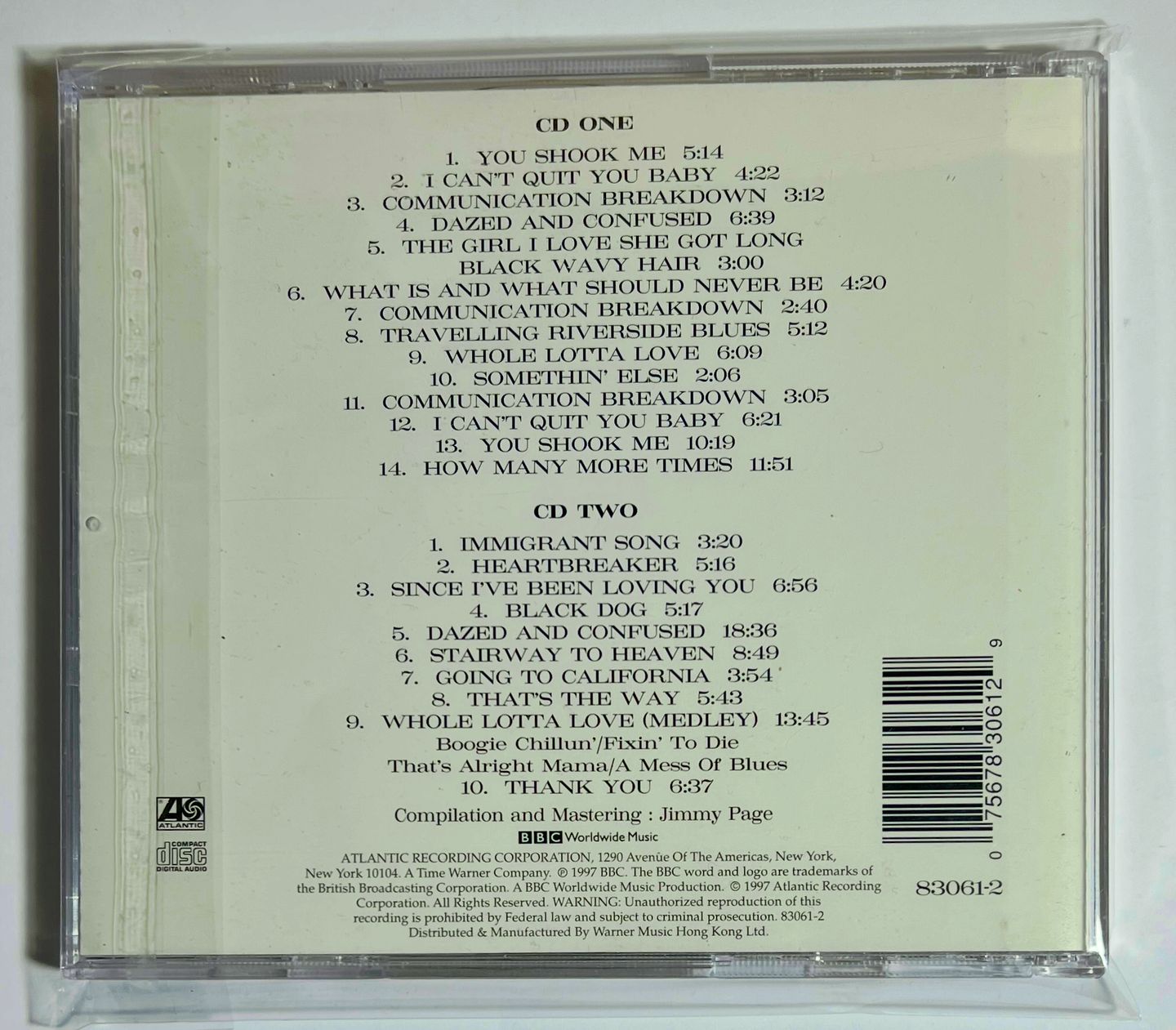 Led Zeppelin - BBC Sessions | Atlantic (83061-2) - 2