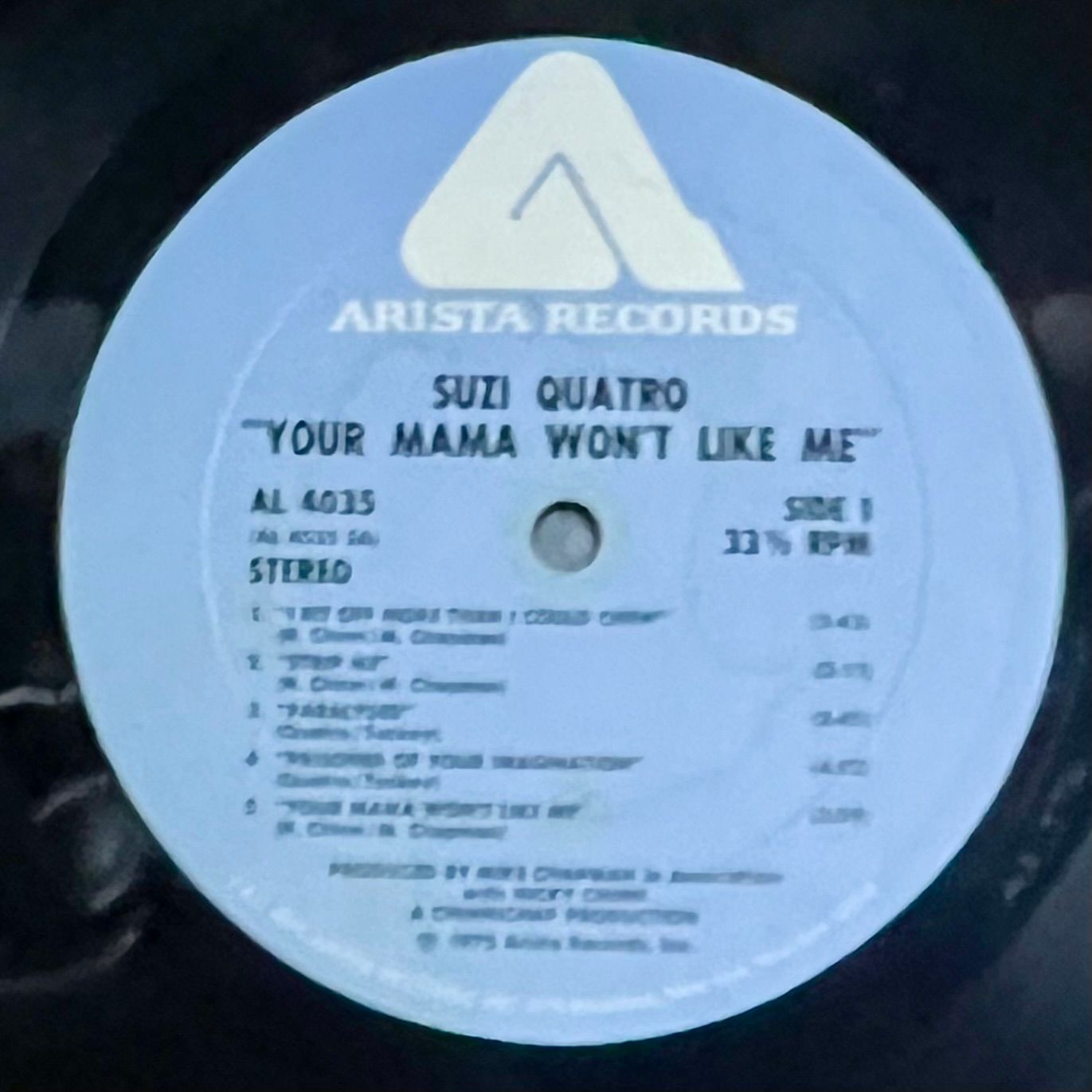 Suzi Quatro - Your Mama Won't Like Me [Vinyl LP - 1st US Press - 1975] Glam Rock | Arista (AL 4035) - 3