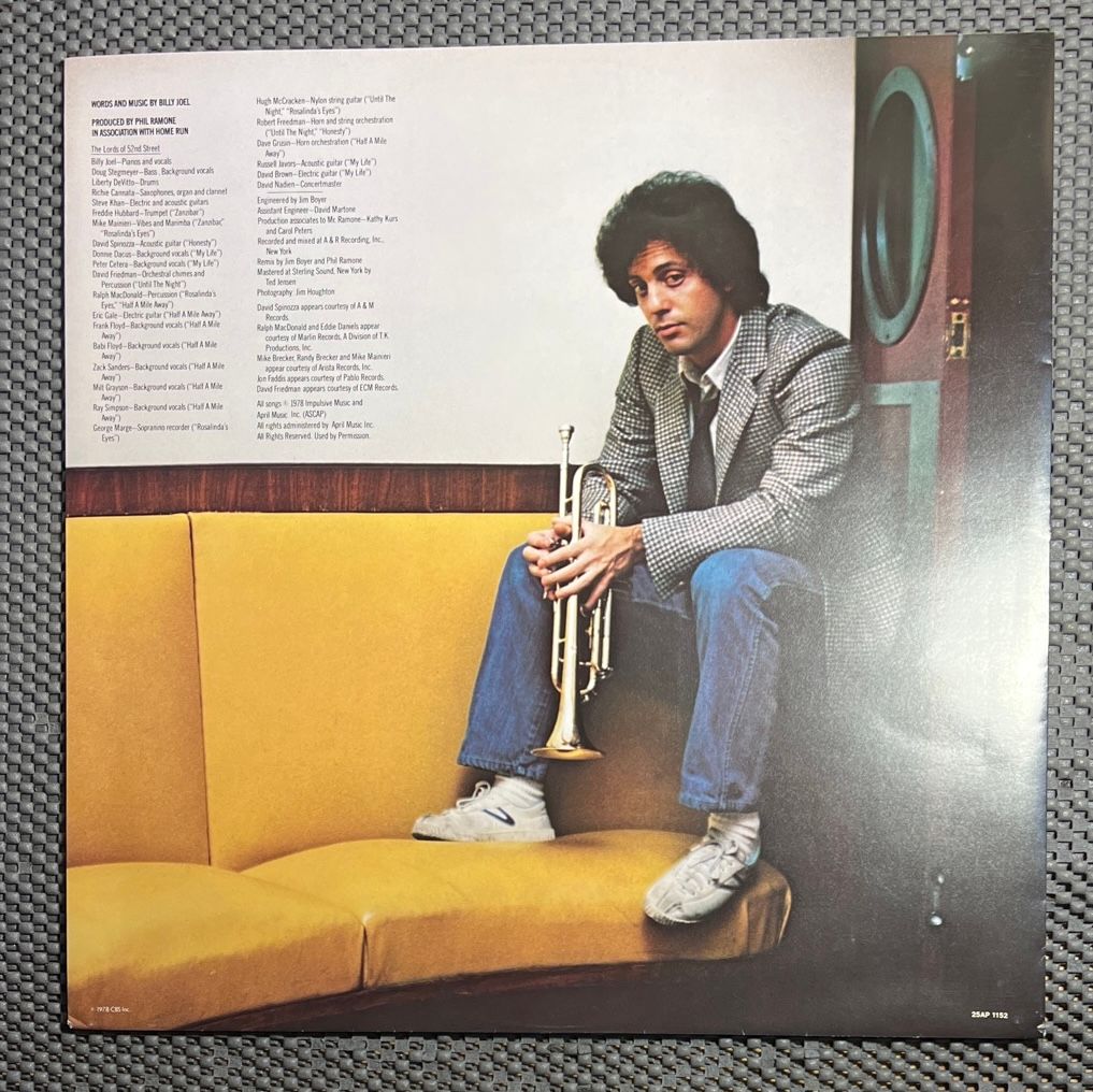 Billy Joel - 52nd Street [Vinyl LP - 1st Japan Press - 1978 - CBS 25AP 1152 - Mint with Obi, Inert & OIS] Pop Rock | CBS/Sony (25AP 1152) - 6