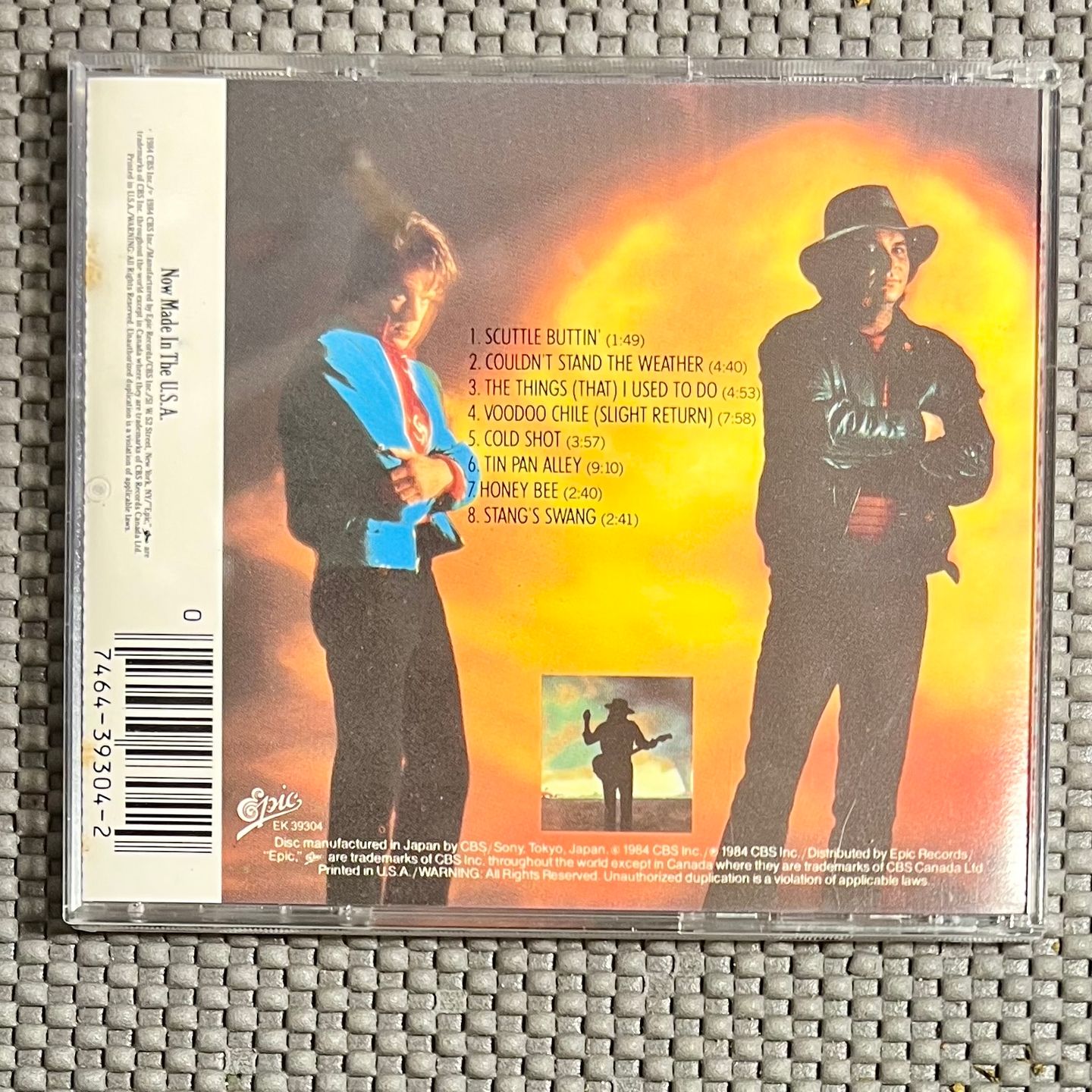 Stevie Ray Vaughan & Double Trouble - Couldn't Stand The Weather [CD - US - Rei Repress - Mint / Mint] Blues Rock | Epic (EK 39304) - 2