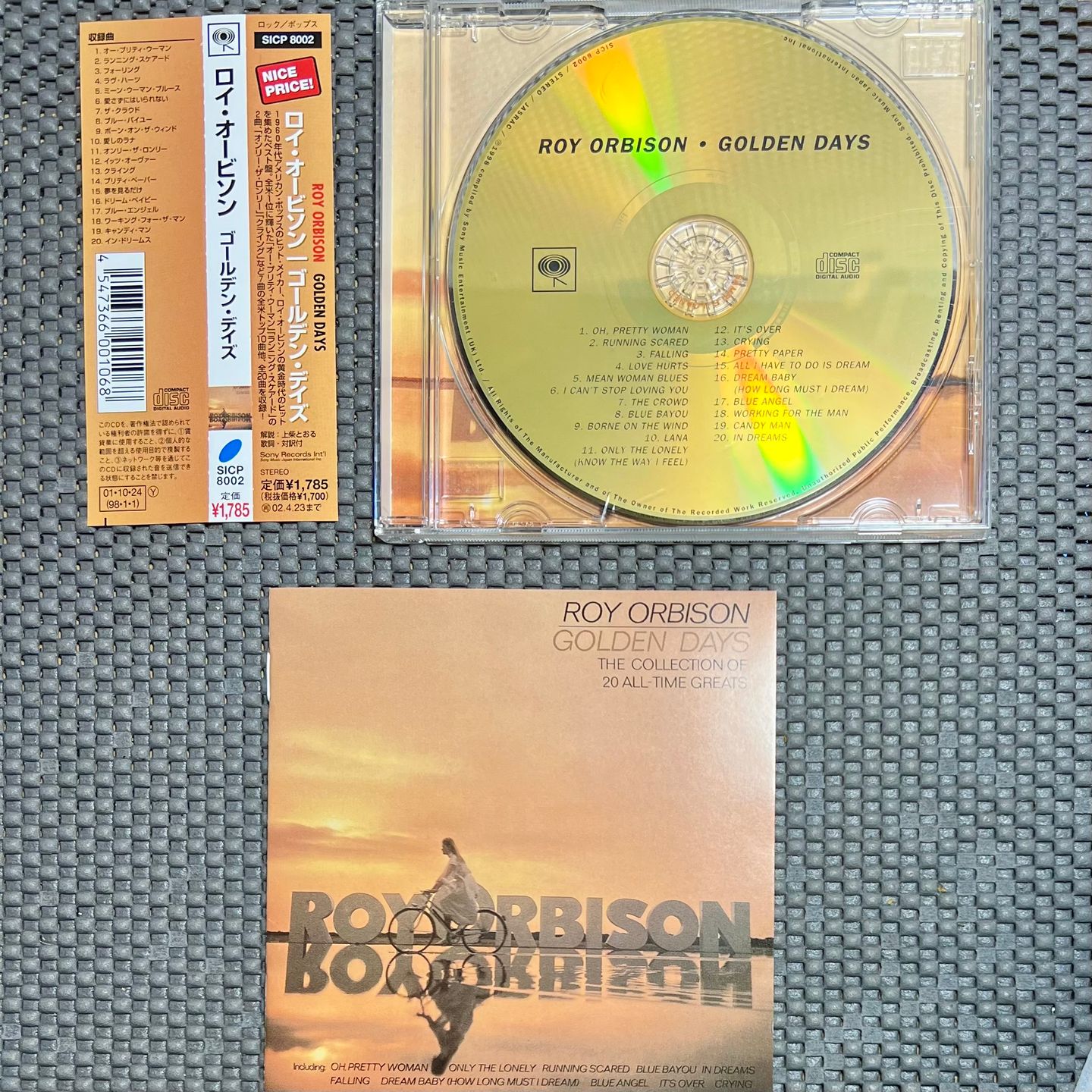 Roy Orbison - Golden Days (The Collection Of 20 All-Time Greats) [CD - 1st Japan Ed. Promo Copy - 2001 - SICP 8002 - Mint] | Sony Records Int'l (SICP 8002) - 3