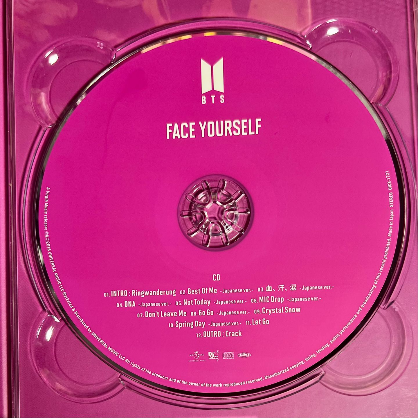 BTS - Face Yourself | Universal Music (UICV-9278) - 4