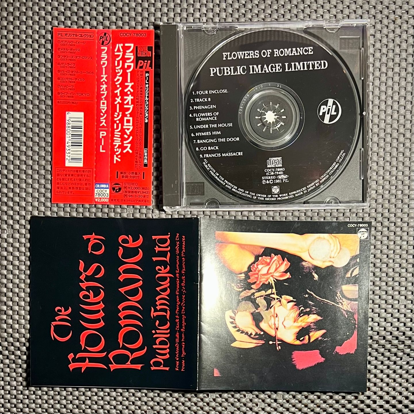 Public Image Limited - The Flowers Of Romance [CD - Japan Press - 1994 - Mint/NM] | Columbia (COCY-78003) - 3