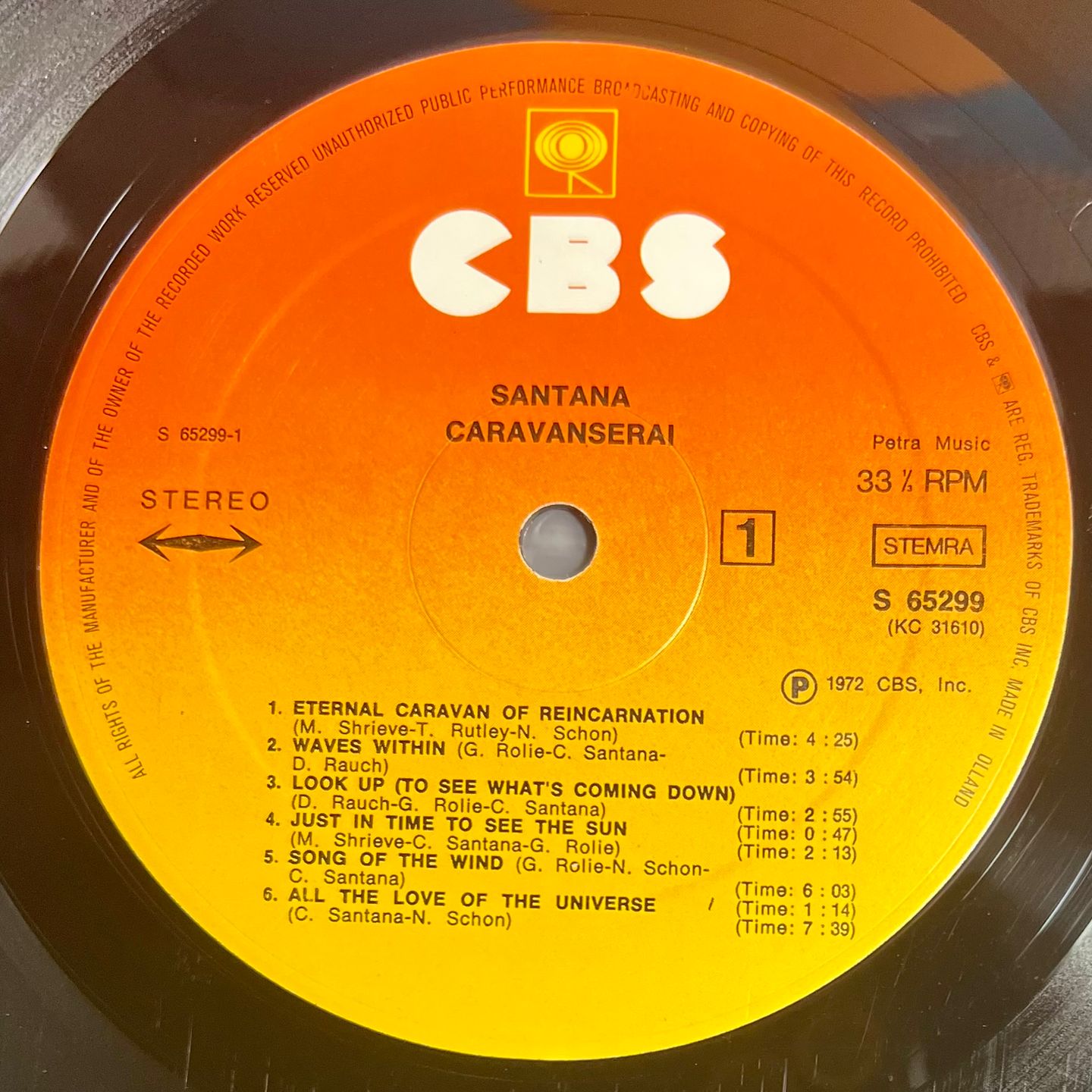 Santana - Caravanserai | CBS (S 65299) - 6