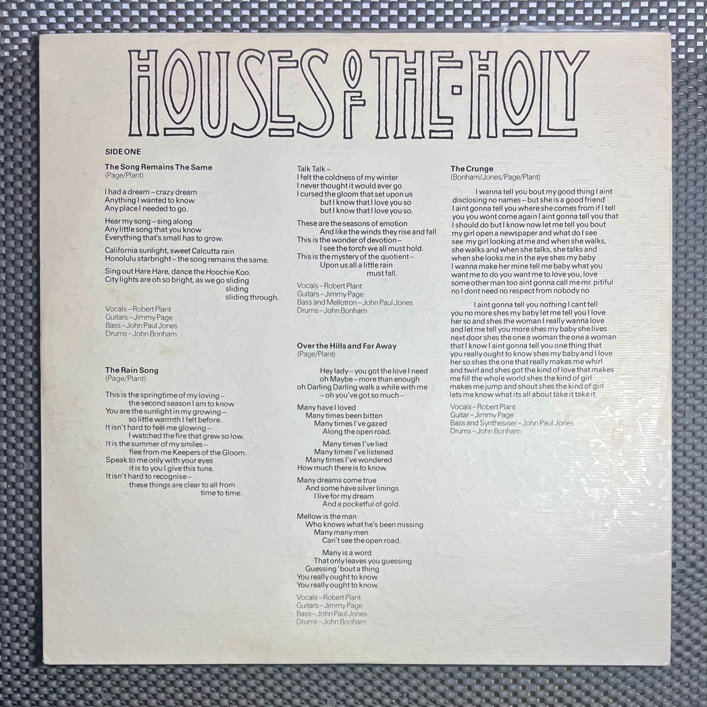 Led Zeppelin - Houses Of The Holy [LP OG FR 1973 EX/NM] | Atlantic (50 014) - 7