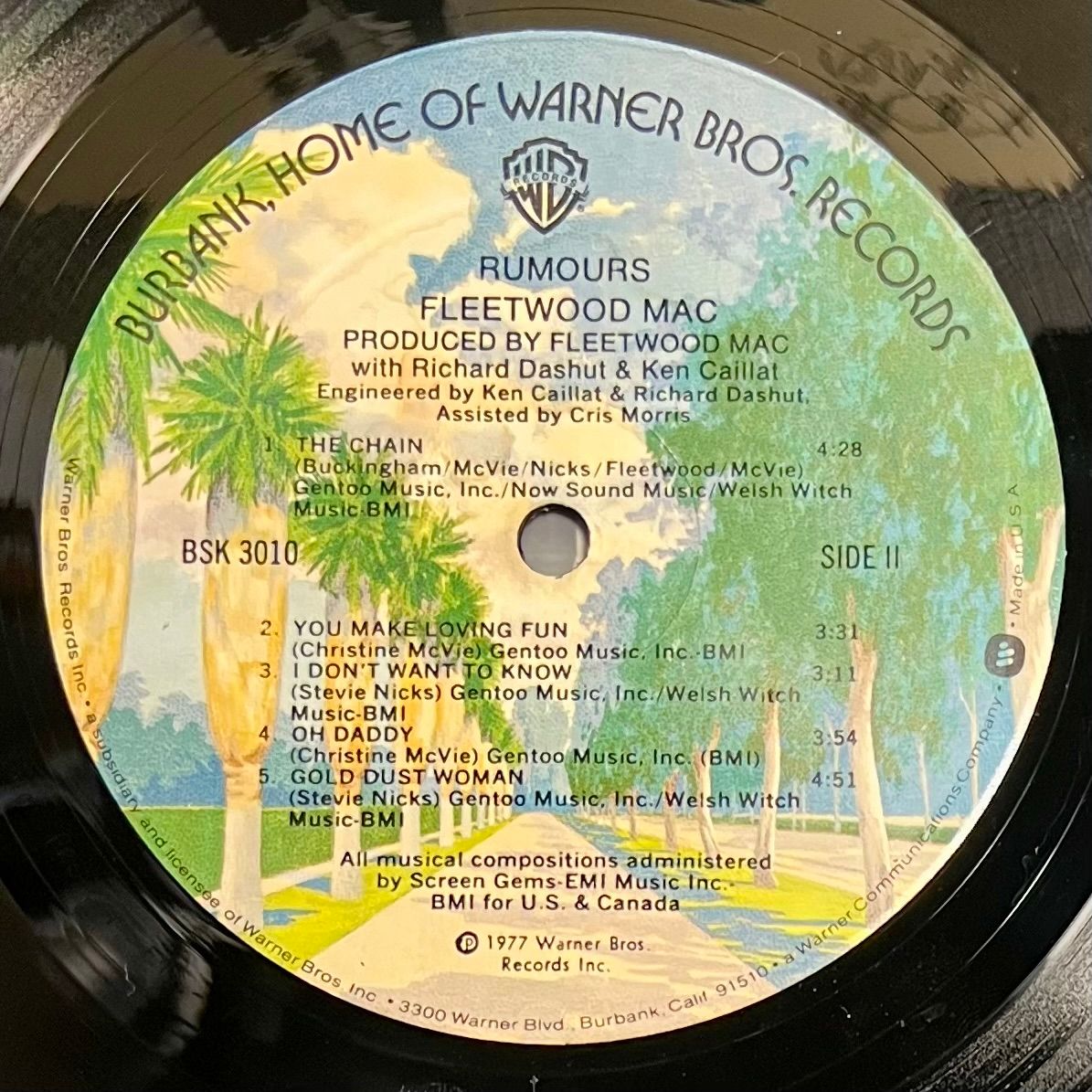 Fleetwood Mac - Rumours [LP Vinyl - 1st US Press - 1977 - NM/NM] Pop Rock | Warner Bros. Records (BSK 3010) - 6