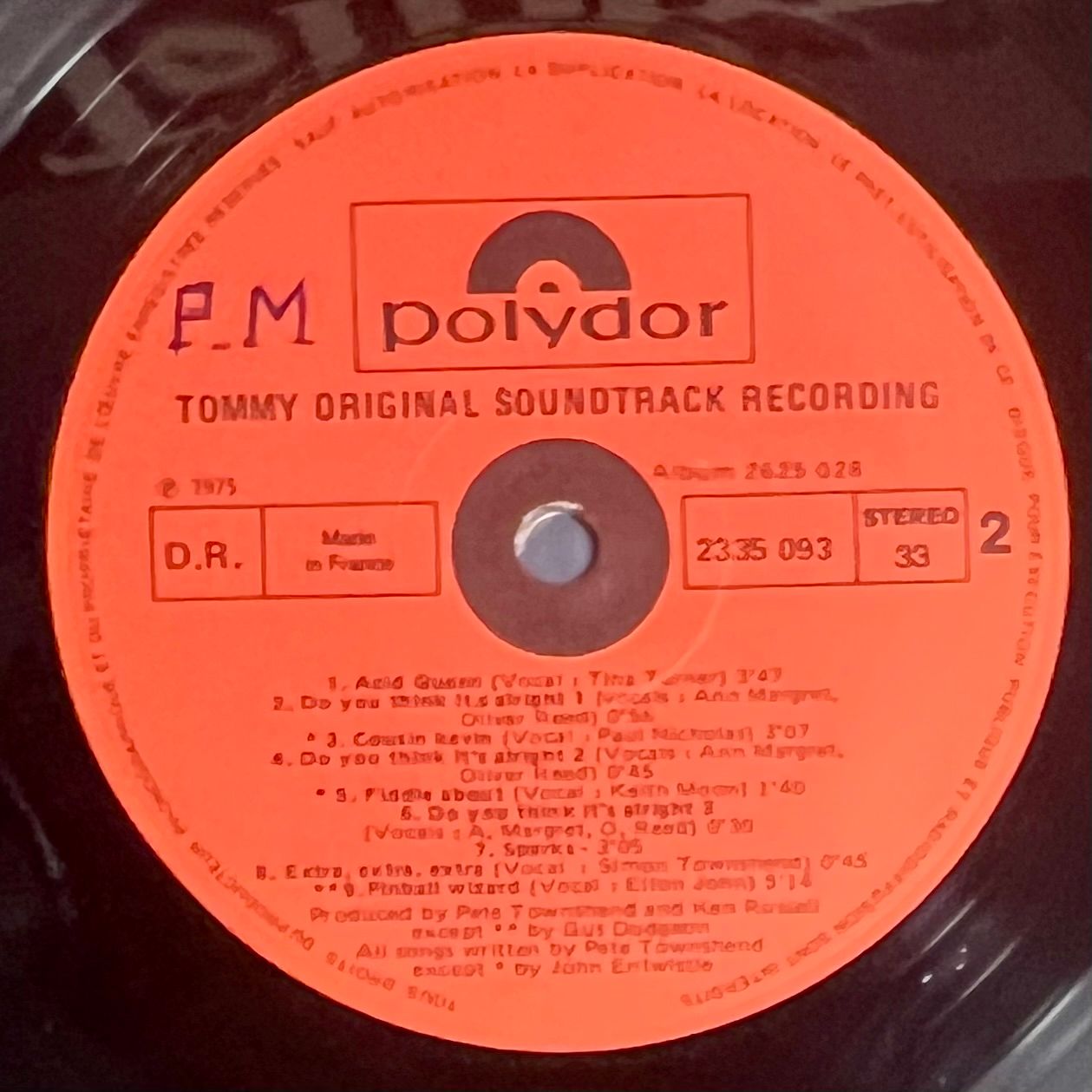 Various - Tommy (Original Soundtrack Recording) [2x Vinyl LP - 1st Press - FR - 1975 - Polydor 2625 028 - VG+/VG+ with Inserts] Rock | Polydor (2625 028) - 7