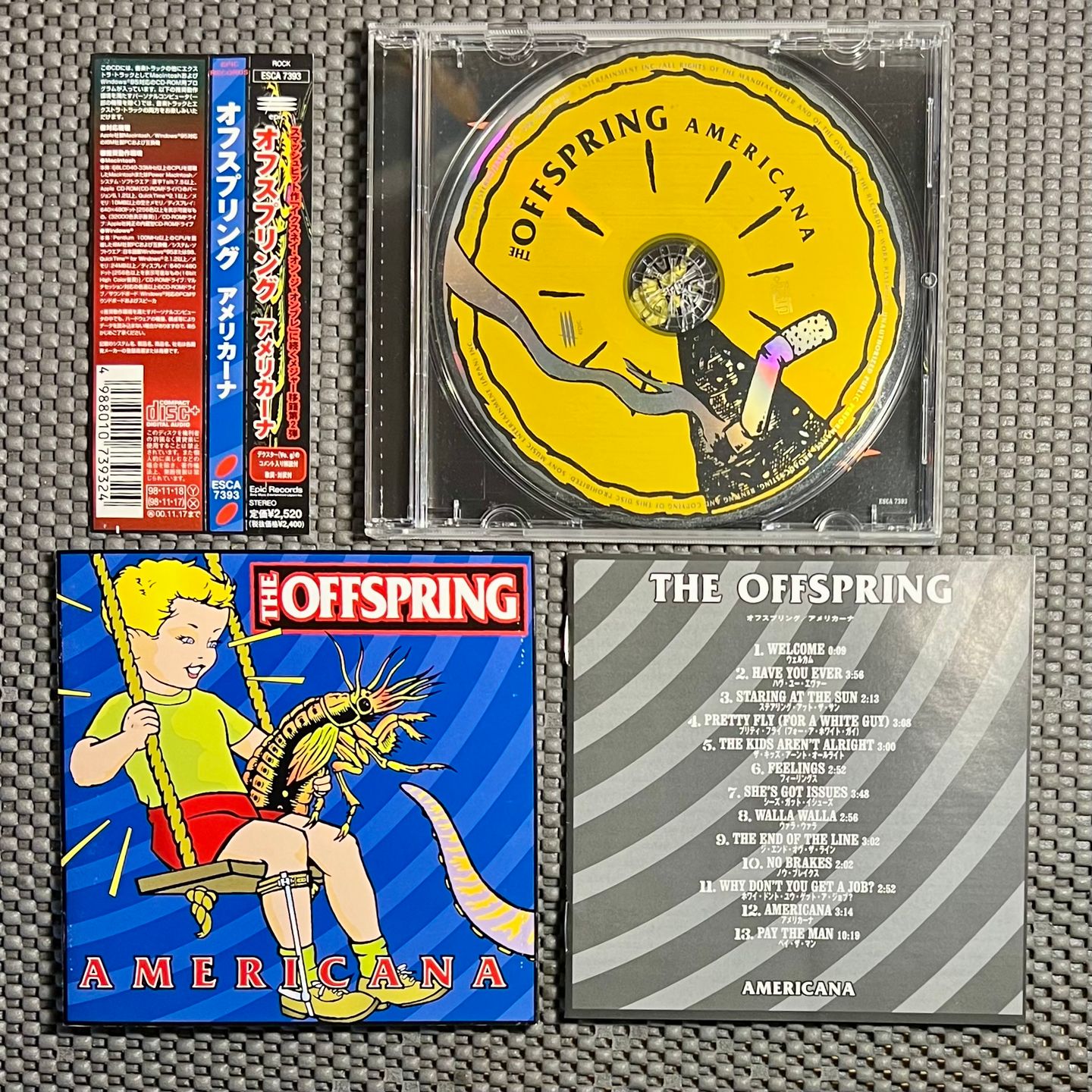 The Offspring - Americana [CD - 1st Japan Press - 1998 - NM/NM] Alt Rock Punk | Epic (ESCA 7393) - 3