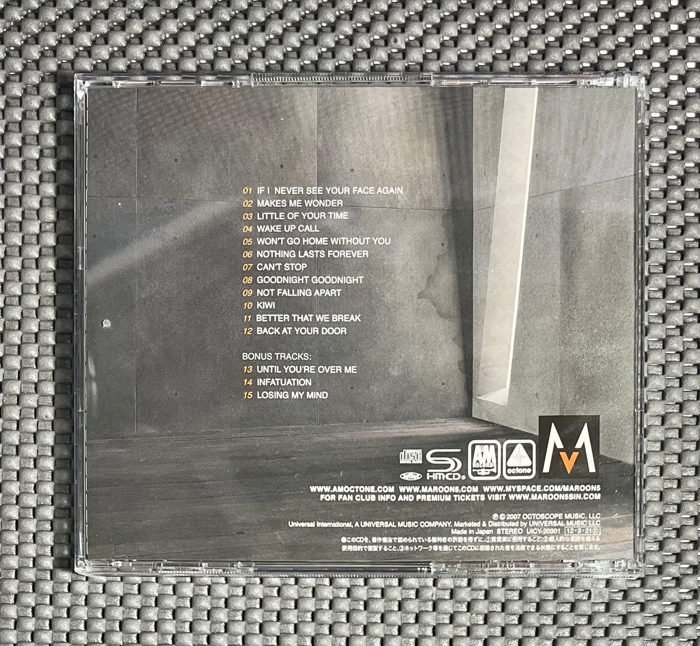 Maroon 5 - It Won't Be Soon Before Long | A&M Octone Records (UICY-20301) - 2