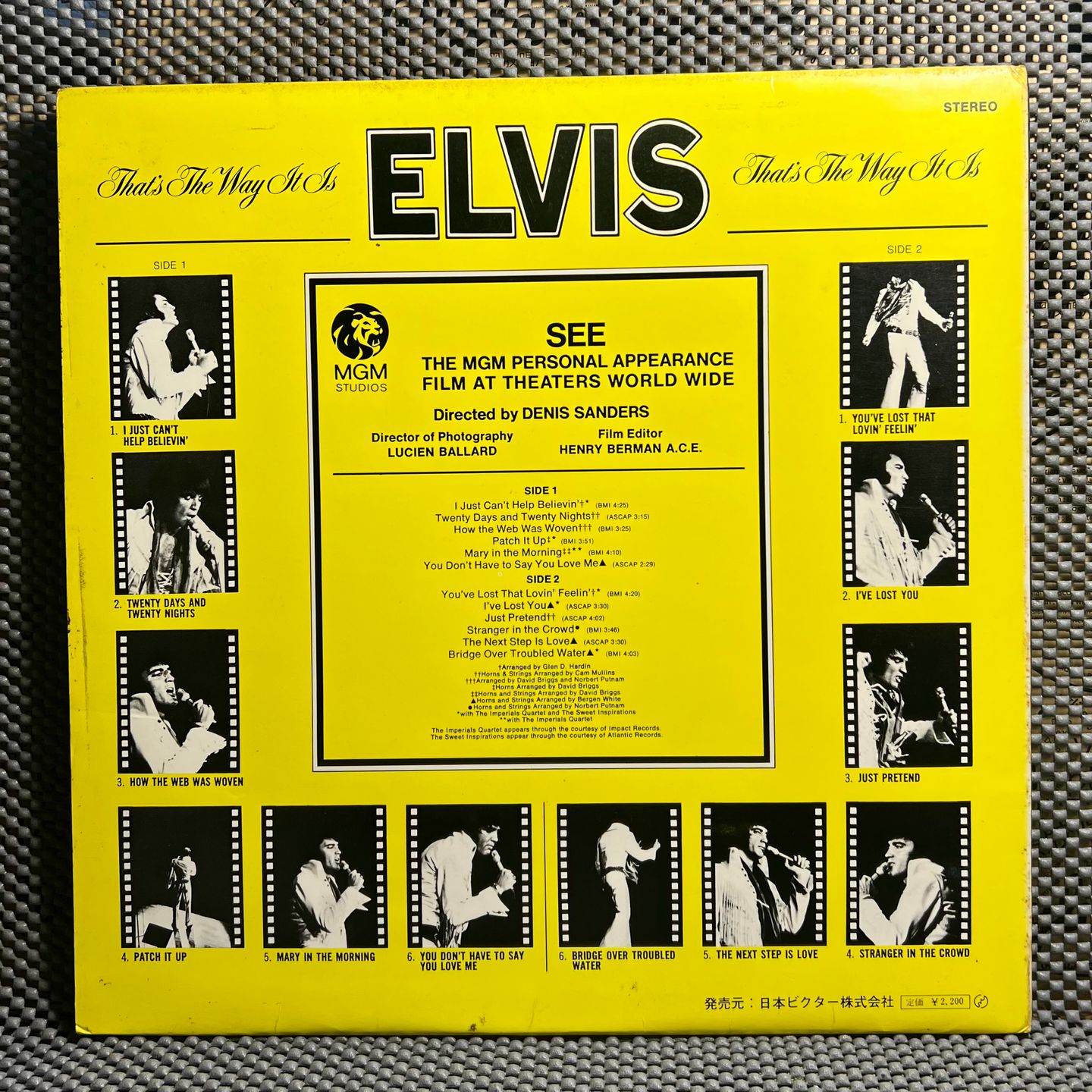 Elvis Presley - That's The Way It Is [Vinyl LP - Japan Press - 1971 - VG+/NM] Rock | RCA (SX-61) - 3