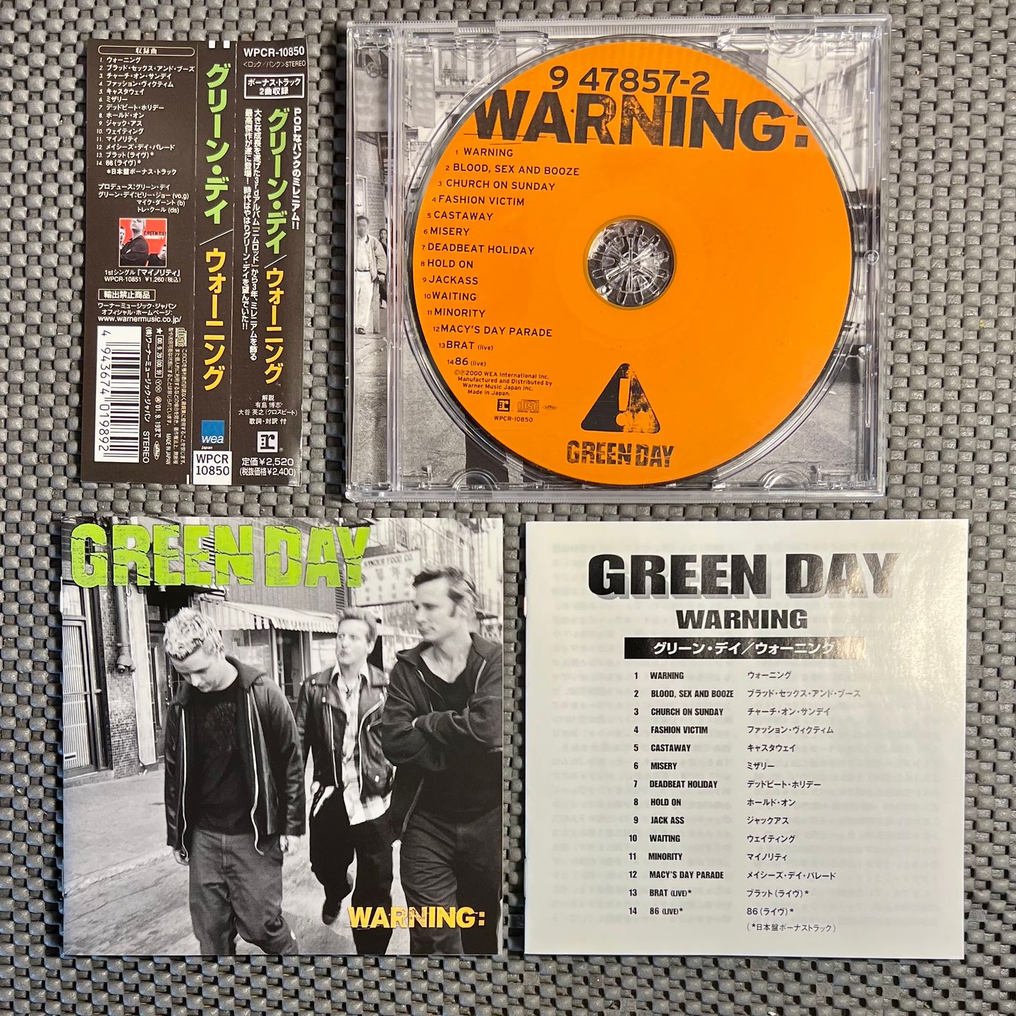 Green Day - Warning: [CD - 1st Japan Press - 2000 - Mint/Mint] | Reprise Records (WPCR-10850) - 3