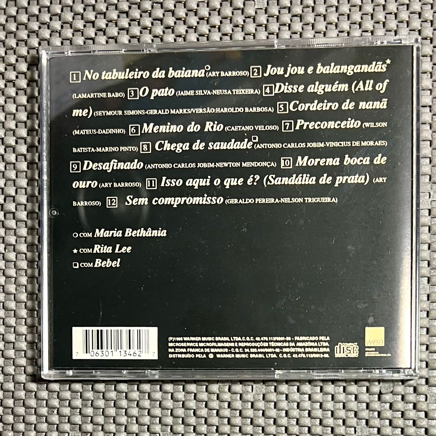 João Gilberto - Mestres Da MPB - Vol. 2 [CD - 1st Press - Brazil - Mint / Mint] Bossa nova | WEA (M063011346-2) - 2