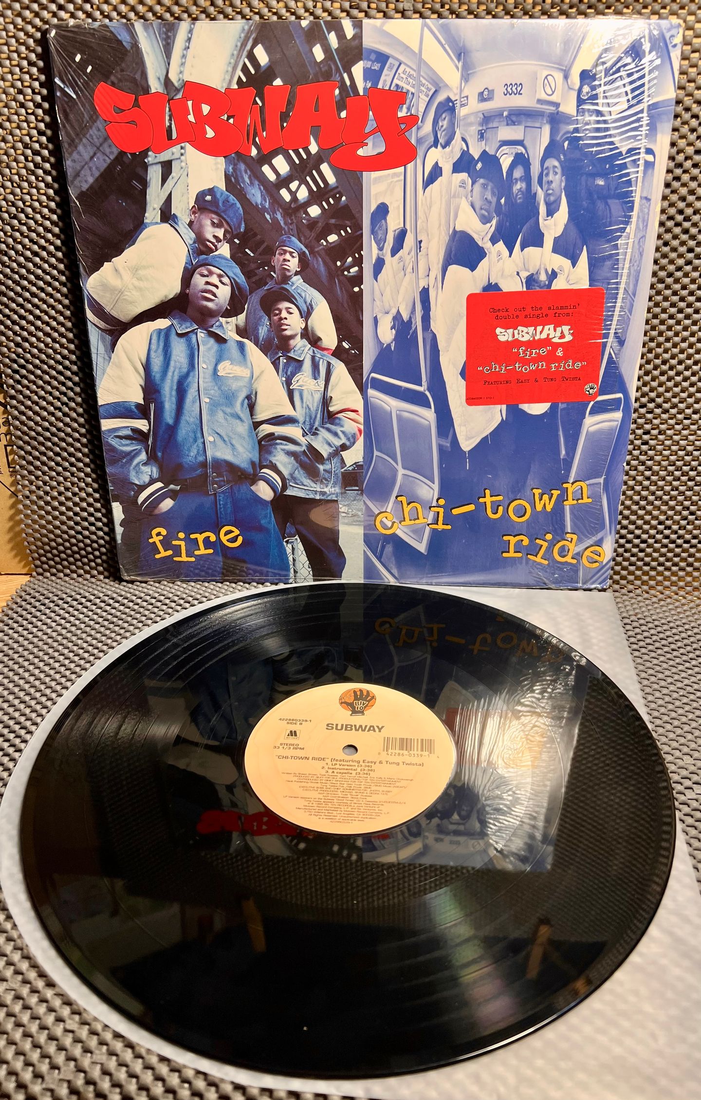 Subway - Fire / Chi-town Ride [Vinyl EP 12" - 1st US Press - 1995 - NM/NM] R&B | Biv Ten Records (422860339-1) - 2